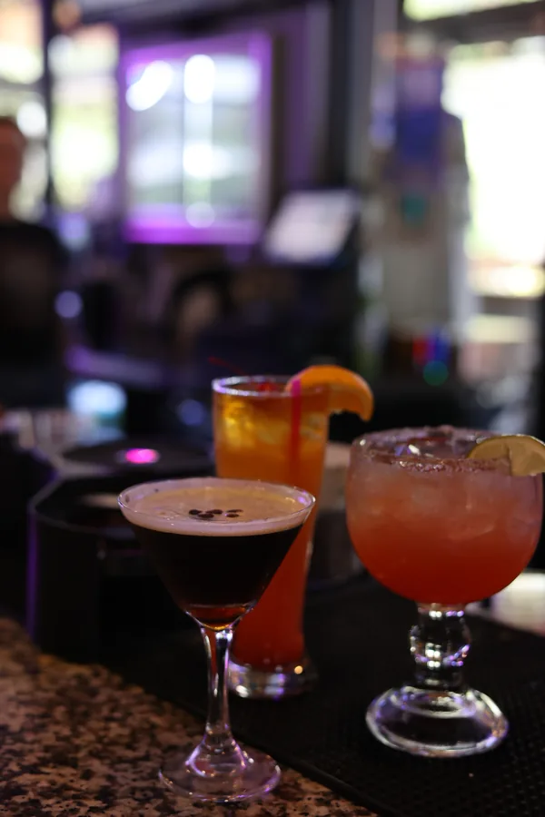 Cocktails at Thirsty's Dockside Bar
